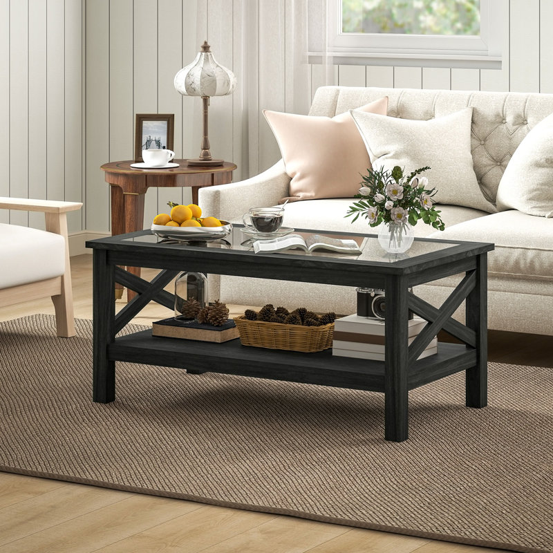 Table basse Dishan, Noir