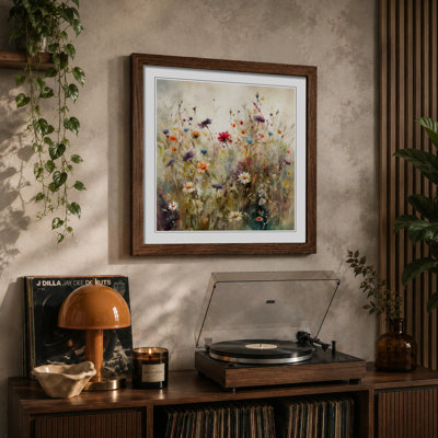Meadow Floral Art - Framed Print