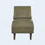 Chaise longue rembourrée de style Mid-Century courbé-129598874