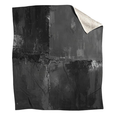 Monochrome Textured Abstract Blankets