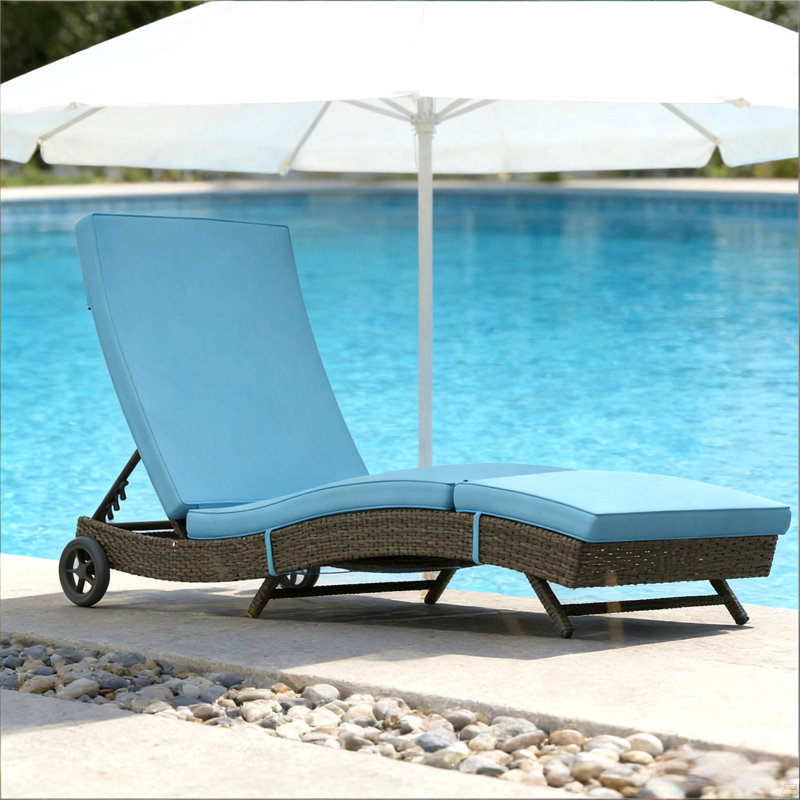 Outdoor Lounge Chair,Wicker Chaise Lounge Chair