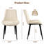 Ensemble de 4 chaises de salle à manger en cuir-1794360847