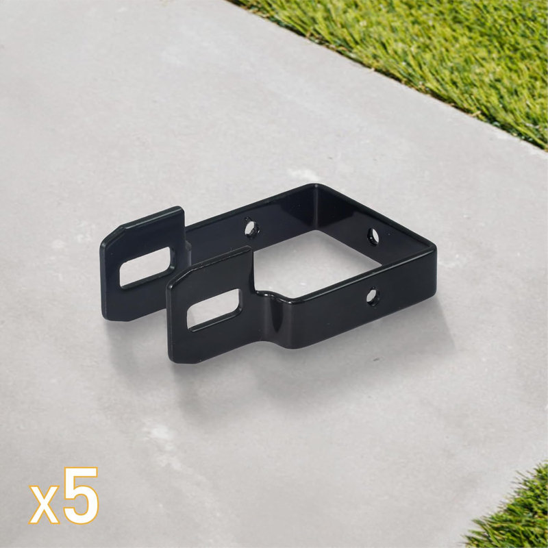 Fencer Wire Pack of 5 Heavy Duty Fence Bracket, Metal Connector for Post and Panel Connection