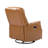 Elimelec Genuine Leather Manual Swivel Recliner-1899410572