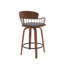 Chaise Wiz, similicuir à lattes