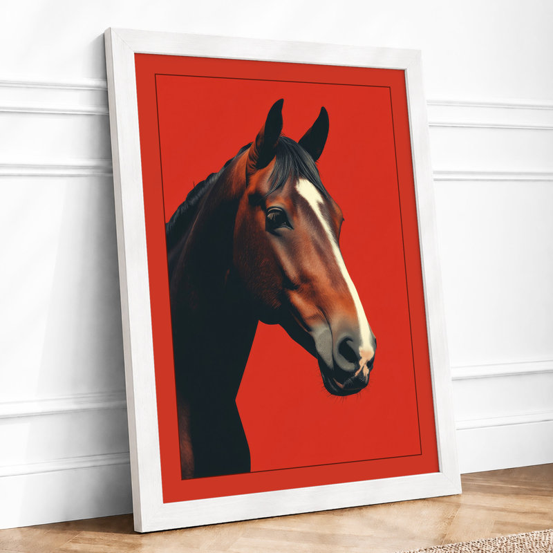 Noble Steed Portrait Modern - Print, A4 - 29.7 x 21.0 cm, White