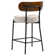Counter Height Bar Stools, 28'' Bar Stools , Boucle Counter Stools With Back, Boucle Bar Stools For Kitchen Island, Dining Room(Set of 6)