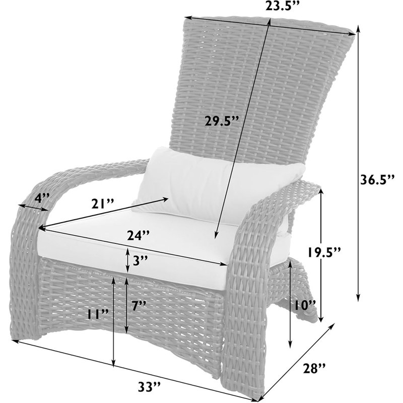 Chaise Adirondack toutes saisons - grande