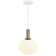 Alton 1 - Light Black/Brass Single Pendant