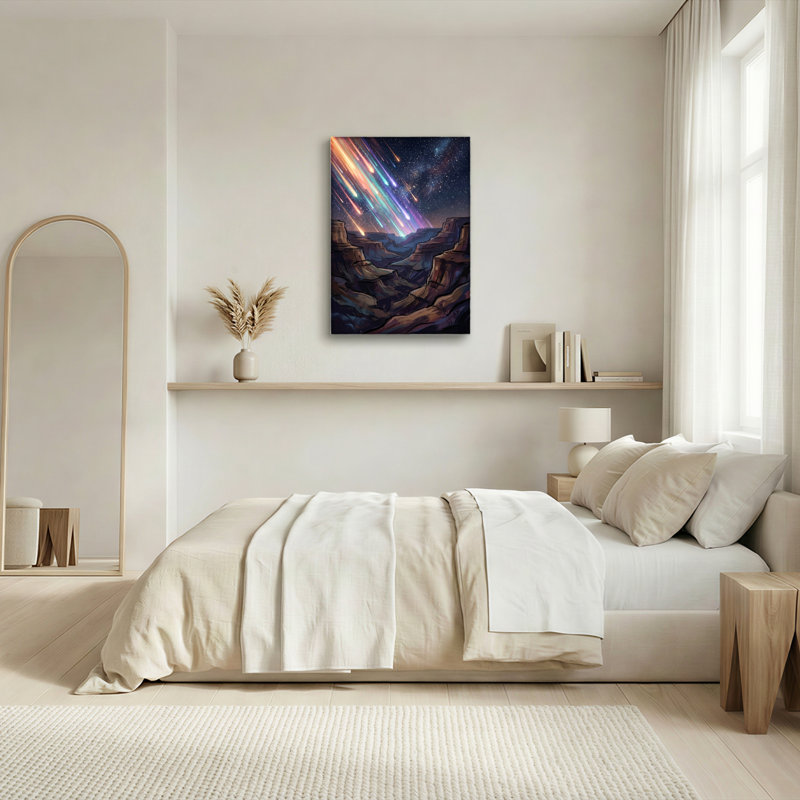 Starry Canyon, reproduction d'art sur toile, ensemble de 1, H 36 po x l 24 po, Toile tendue