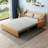 70.8"Queen folding Convertible Sofa Sleeper,Grey cushion Sectional Sleeper Sofa with Reversible Chaise,SolidWood Sofa Bed 3 in1 Pull Out Couch Bed for Living Room,Apartment,Bedroom,Office with Pillows