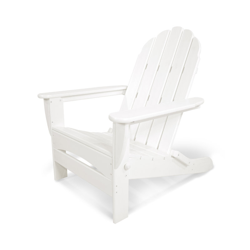 Fauteuil Adirondack POLYWOOD surdimensionné classique POLYWOOD, Blanc