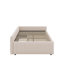 Lit de jour double rembourré en L avec lit gigogne escamotable double-245323712