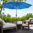 Kelton 10' W Crank Lift Auto-Tilt Patio Umbrella -925197243