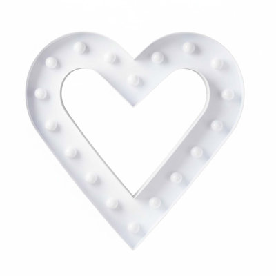Chapiteau lumineux 12 "avec minuterie, décoration pour la maison, le bureau, le mariage, la Saint-Valentin
