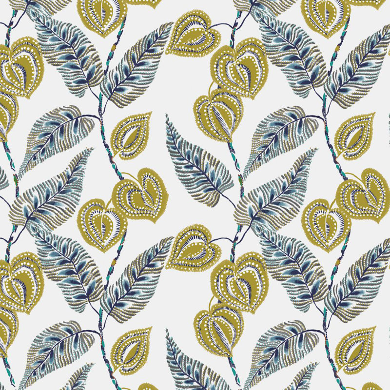 Floral Fabric, Beige