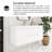 48'' Wall-Mounted Single Bathroom Vanity With Integrated Resin Top-1693553483