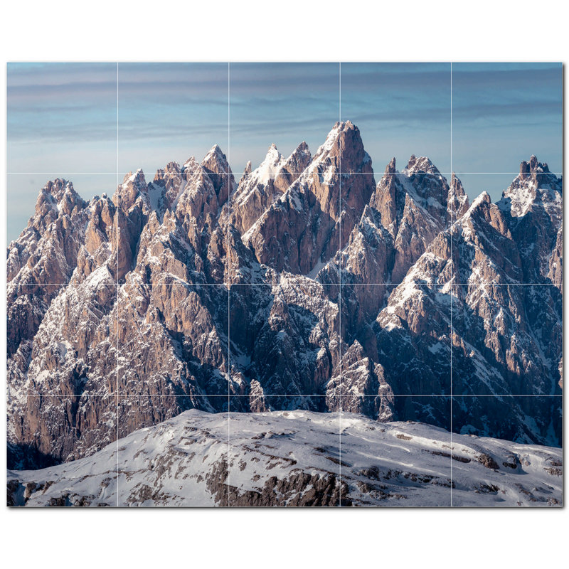 Murale décorative en céramique 4,25 po x 4,25 po