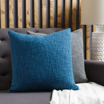 Blue Decorative Pillows, Blue and White Throw Pillows, Toile Pillows Navy  Piping Cording, Light Blue Accent Shams Lumbar, Cobalt Sofa Couch 