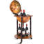 Wood Globe Bar