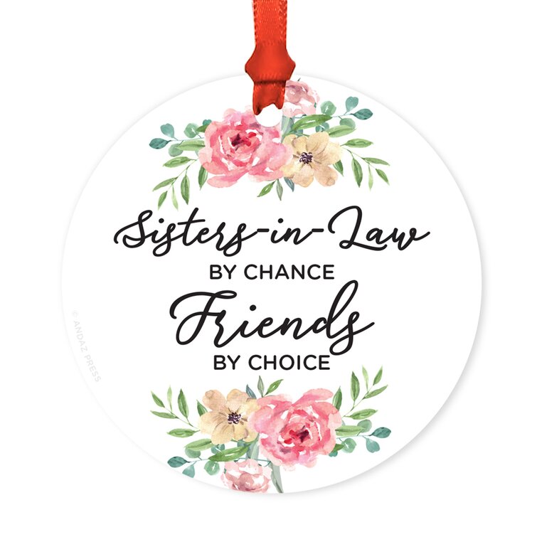 Metal Friendship Gift Neighbors by Chance Friends by Choice Ball Ornament The Holiday Aisle