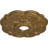 Endurathane Rotherham Ceiling Medallion, 18"OD x 3 1/2"ID x 1 1/2"P (Fits Canopies up to 3 1/2"), Hand-Painted Pale Gold Finish-27780489