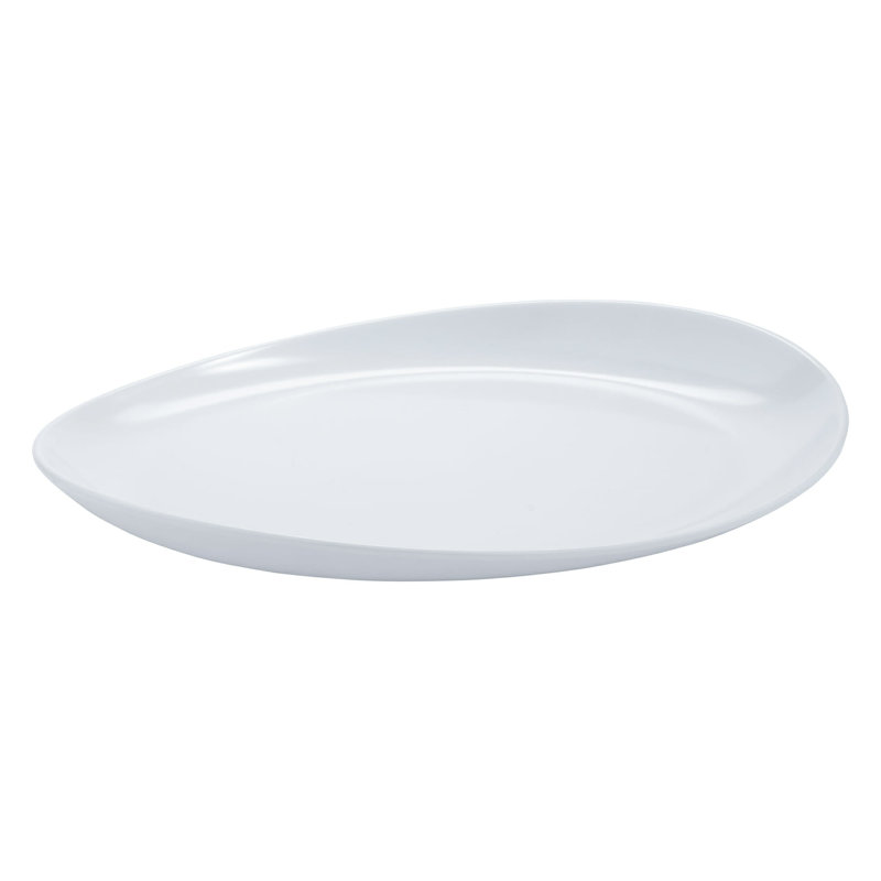 Le GE Plateau ovale en mélamine, 17 po x 10 po, Blanc