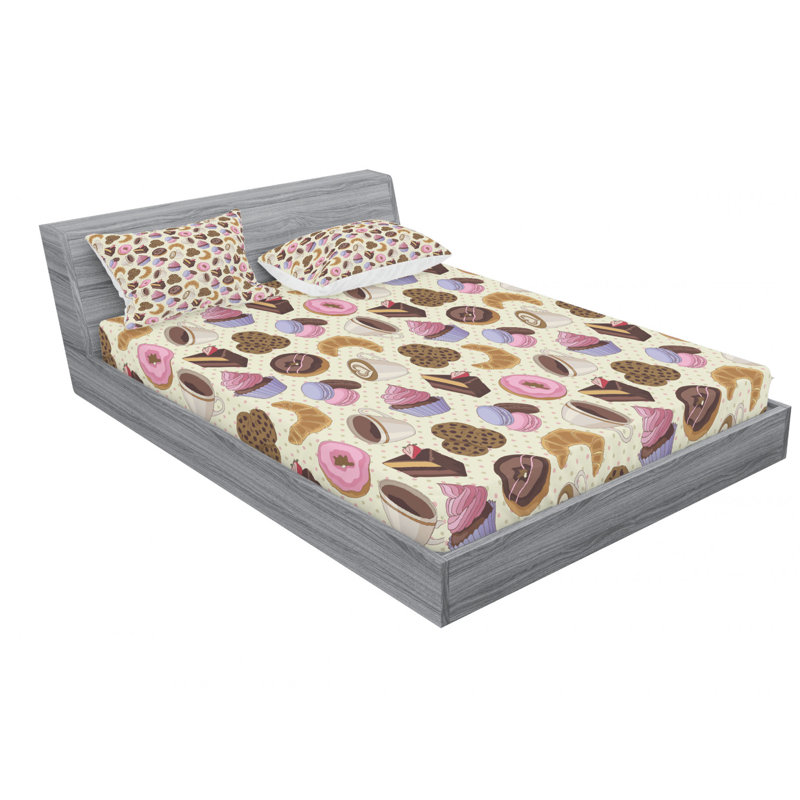 Microfiber Sheet Set, Queen Sheet Set with Fitted Sheet