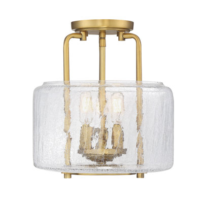 Plafonnier semi-encastré cylindrique 11,38 po Dottie