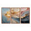 «Fluid Magnificence Pink Gold II», ensemble d'art mural abstrait à encre liquide-1156609767-1156609773