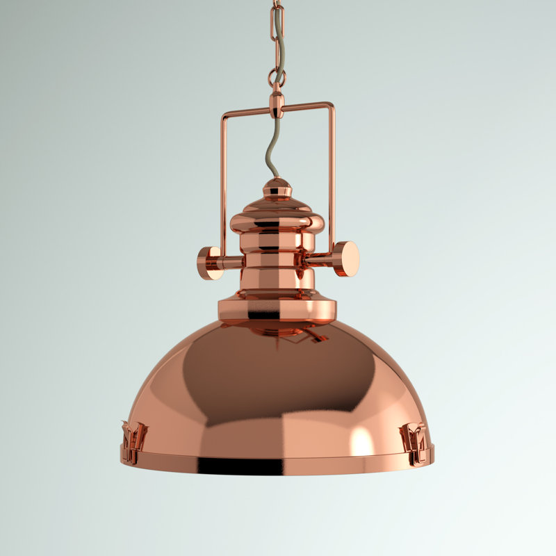 Harpenden 1 - Light Dome Pendant, Copper