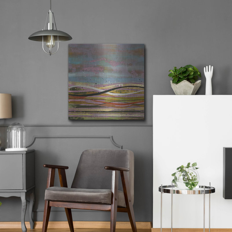 «High Plains 1» par Scott Hile, Wrought Studio ™, art mural en métal, H 24 po x l 24 po