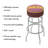 Swivel Upholstered Counter Stool with Metal Frame