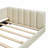 Queen Size &amp; Twin XL Size Upholstered Platform Bed, No Box Spring Needed, Sturdy &amp; Durable