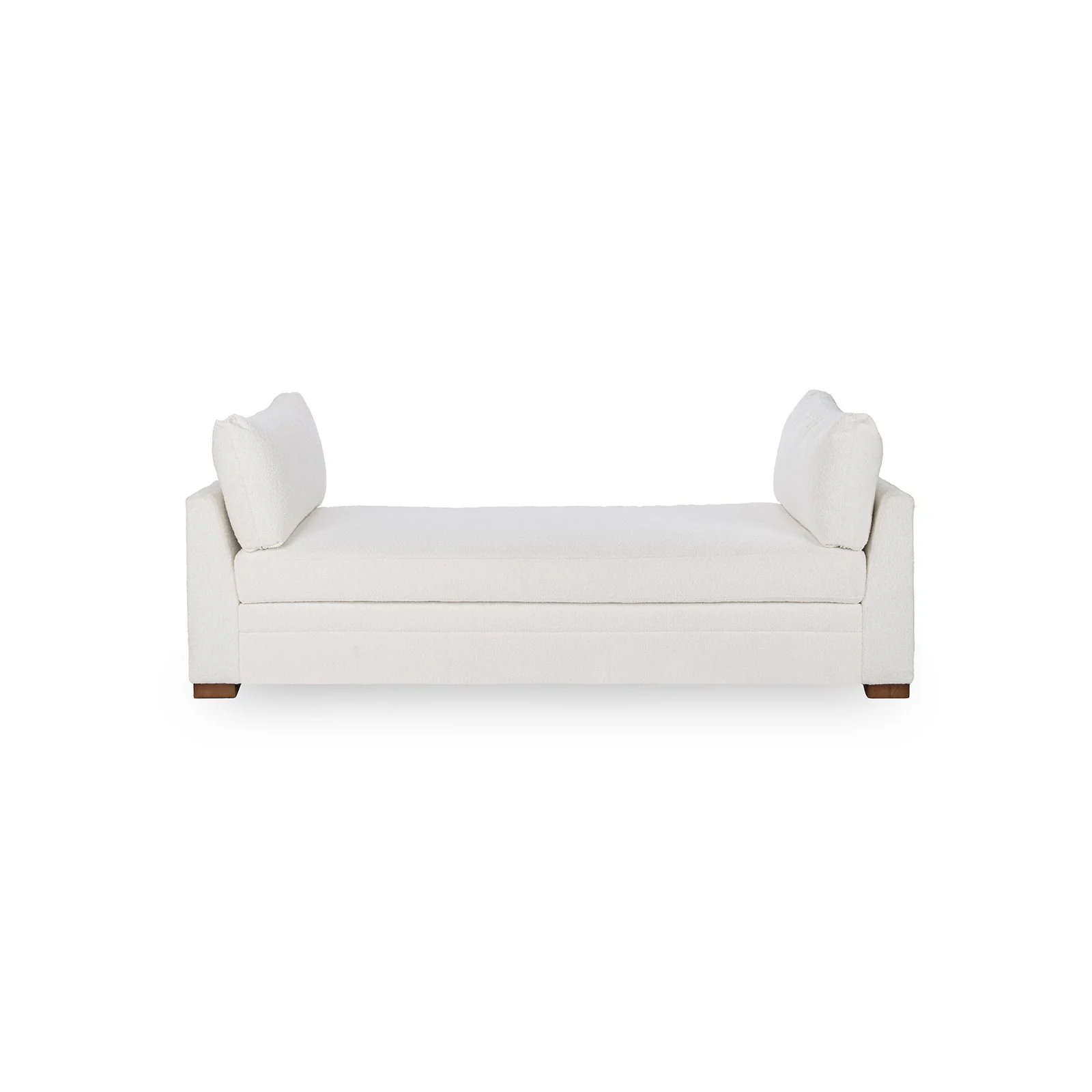 Audrey Upholstered Daybed, Rise White  Performance Upholstery
