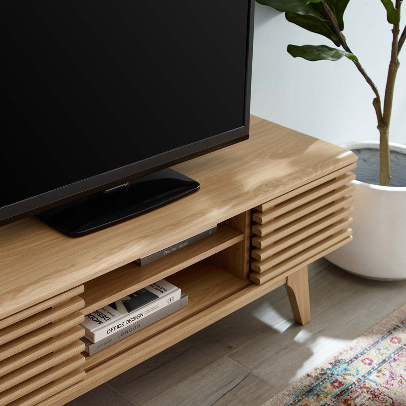 Modway Render 46" Media Console TV Stand, Oak