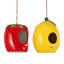 Ensemble de 2 nichoirs suspendus en céramique en forme de fruit pour la décoration de jardin