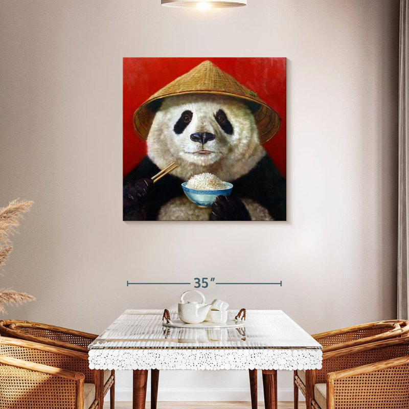 Crowle Panda Feast, 36" H x 36" W
