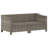 Marquail 49.6'' Wide Rectangle Patio Sectional Set with Cushions