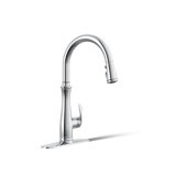 Kohler Bellera Touchless Pull Down Kitchen Faucet, Single-Handle Kitchen Sink Faucet with Three-Function Pull Down Sprayer