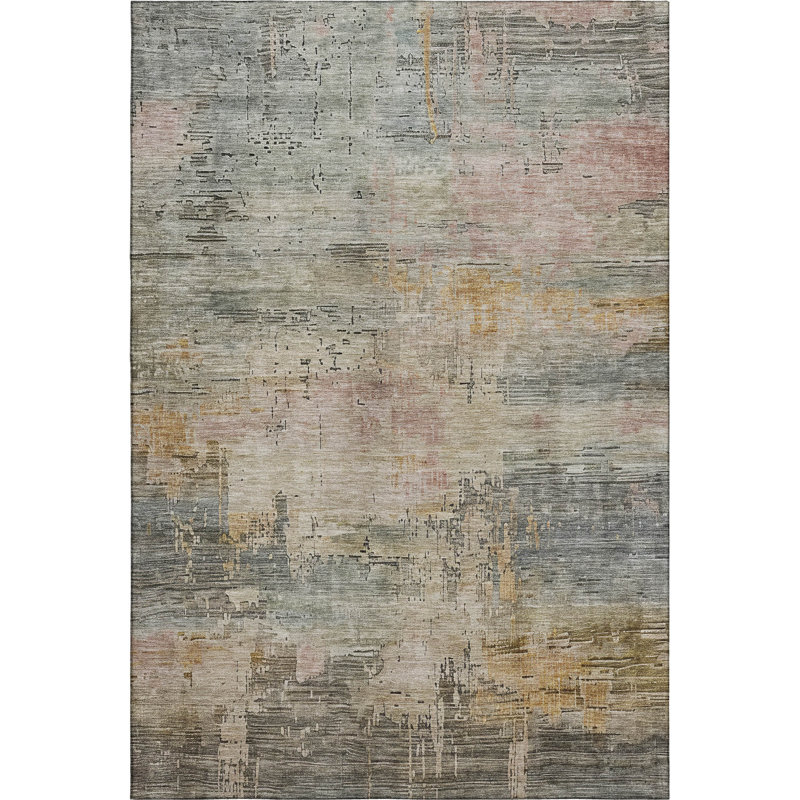 Premium Machine Washable Filiberto AMF1650 Abstract Rug, Rectangle 9' x 12'