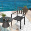 Nielah Stackable Outdoor Patio Dining Armchair