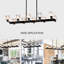 10 - Pour îlot de cuisine - Luminaire en cristal noir facile à installer G9 Ampoule 10 * G9 * Max 40W à l'allure moderne, finition longue matte