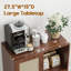Armoire d'appoint en rotin avec tablettes réglables-951534705