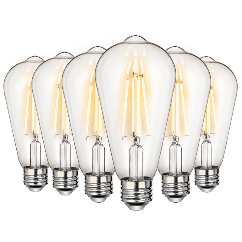 7 Watt (60 Watt Equivalent), St64 LED, Dimmable Light Bulb, Warm White (2700) E26/Medium (Standard) Base