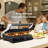 Gymax Electric Grill with Lid