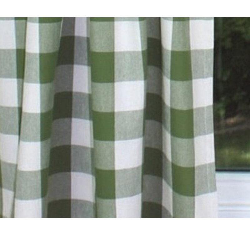 Amellie Cotton Plaid Tailored Window Valance