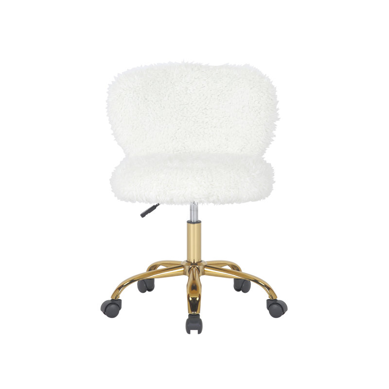 Polyester Blend Task Chair, White