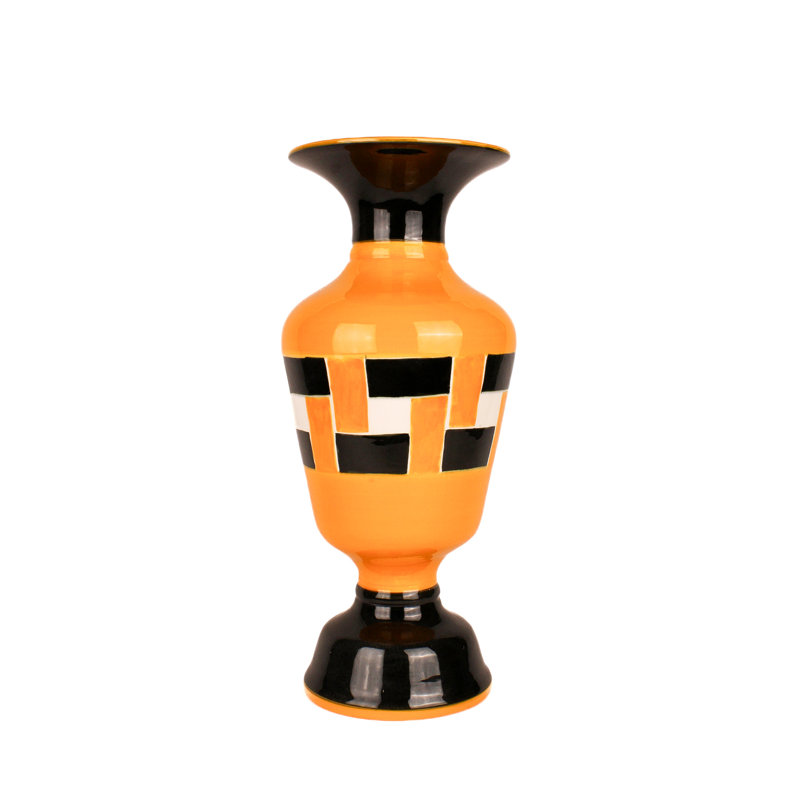 African Handmade Ceramic Table Vase