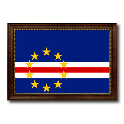 Cape Verde Country Flag - Single Picture Frame Print on Canvas
